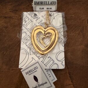 Gold Double Heart Necklace